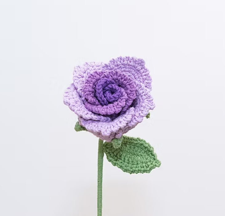 CROCHET BOURBON ROSES