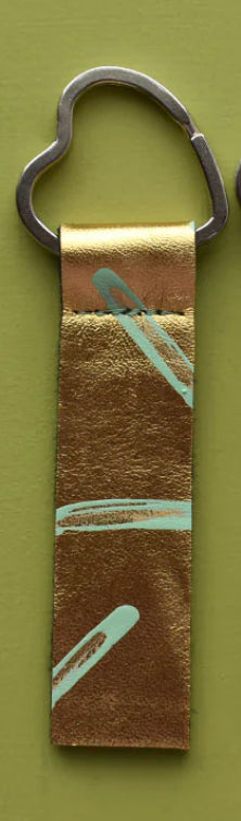 LOVE HAND PAINTED KEYRING