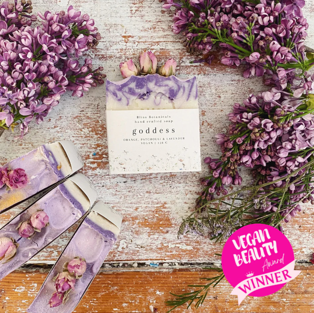 BLISS BOTANICALS SOAP - GODDESS - ORANGE, PATCHOULI & LAVENDER