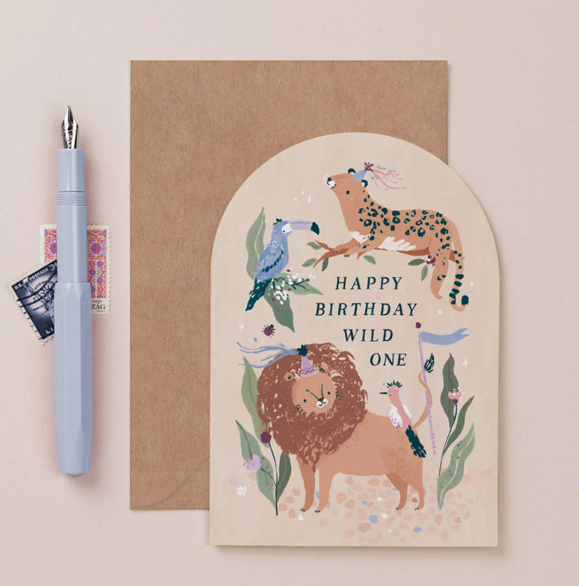WILD ONE BIRTHDAY CARD