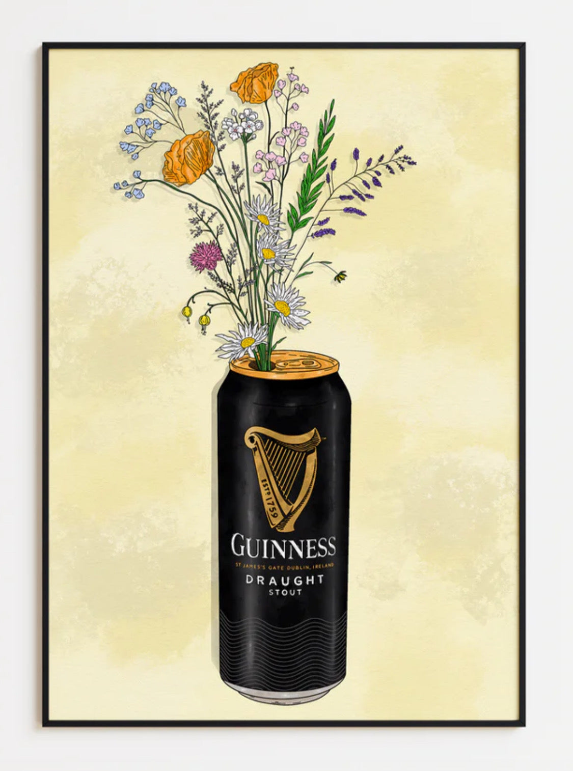 GUINNESS AND FLOWERS