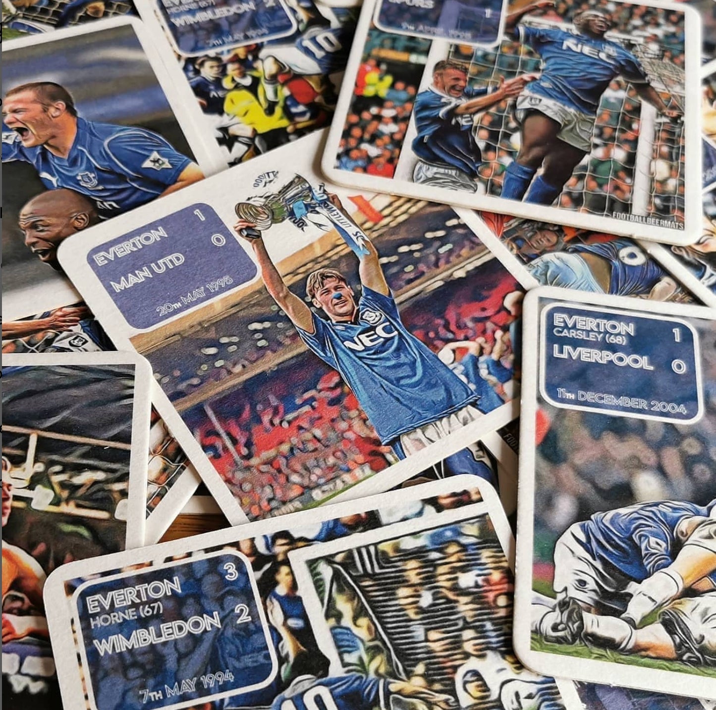 FOOTBALL BEER MATS