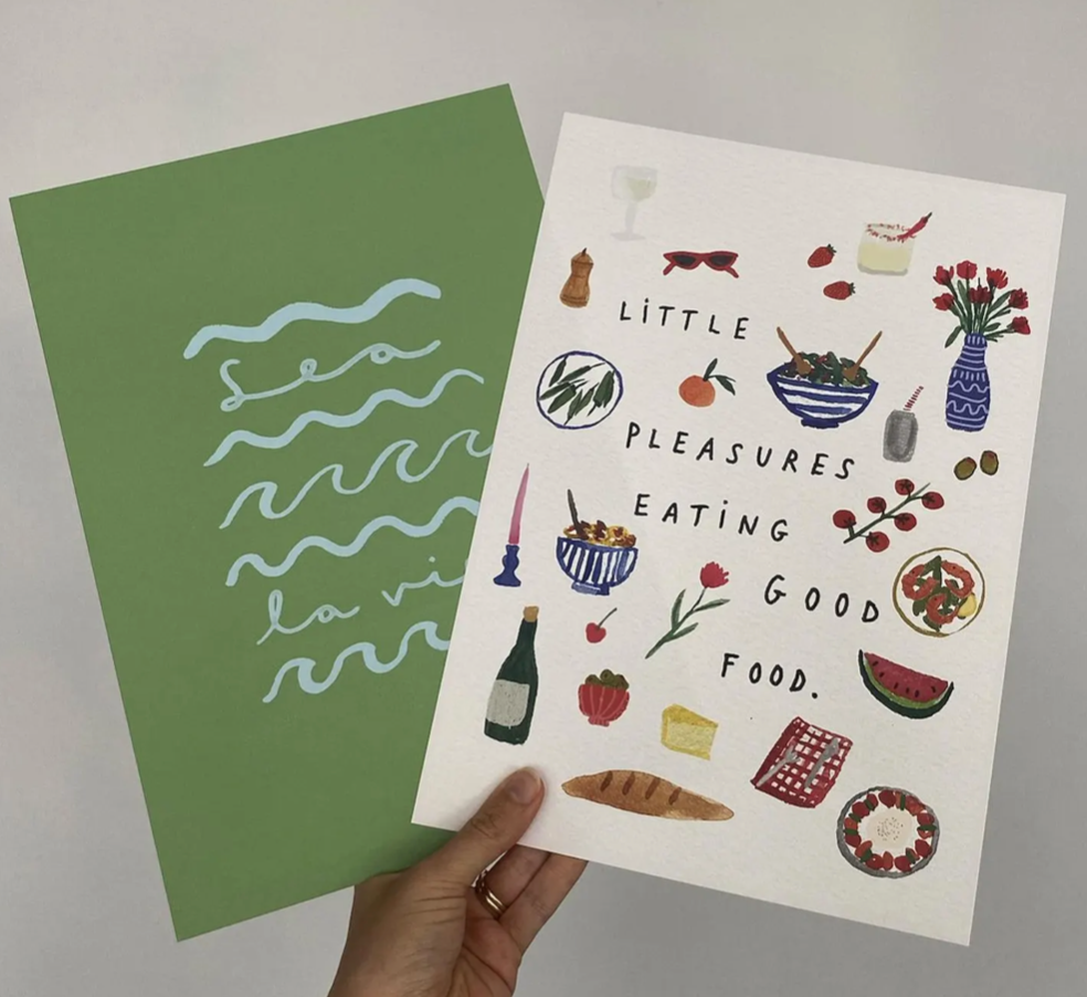 LITTLE PLEASURES EATING GOOD FOOD.