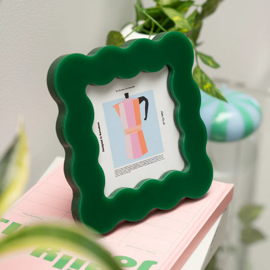 GREEN WAVY PHOTO FRAME