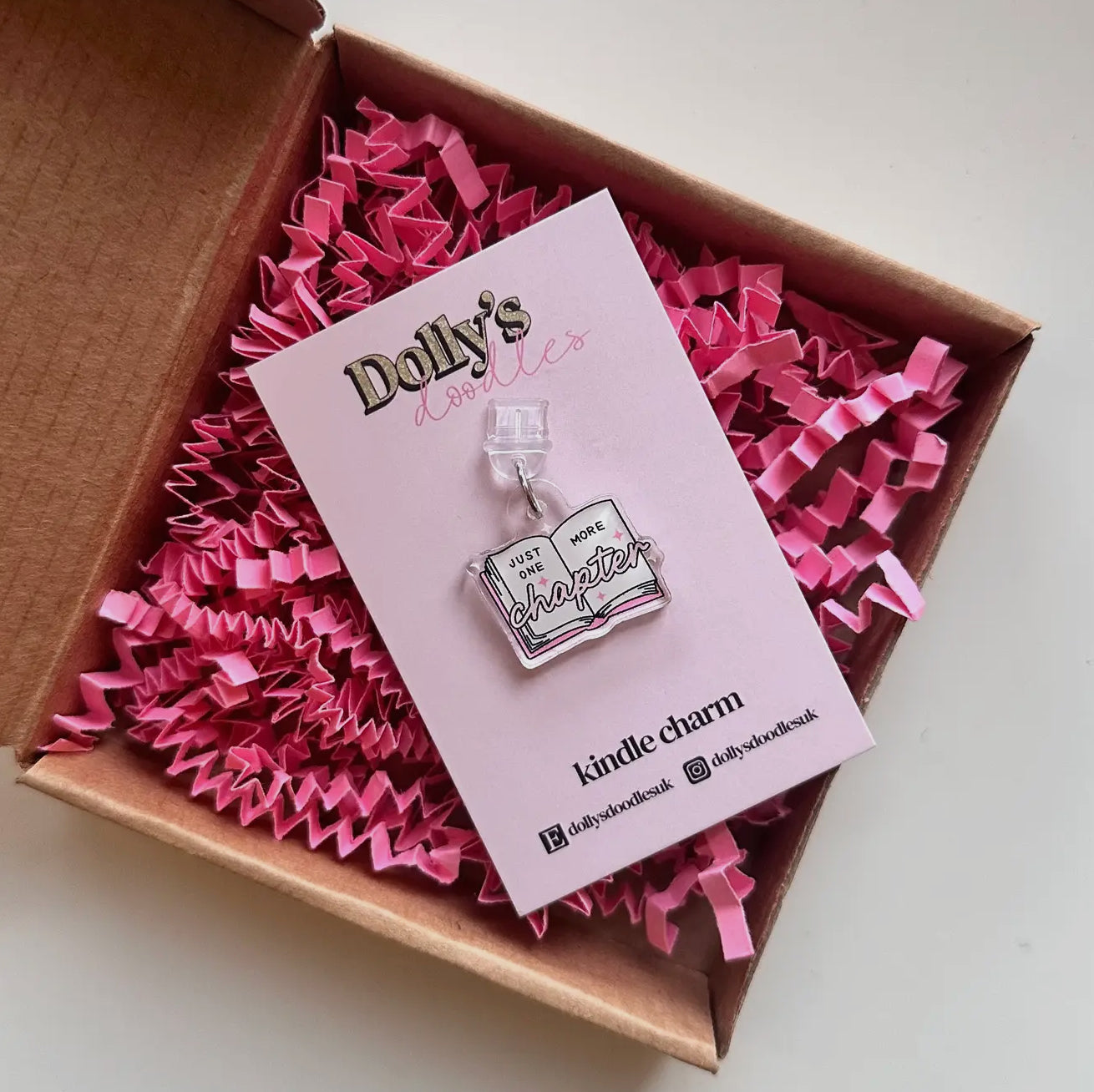 GIRLY KINDLE CHARM BOOK LOVER GIFT