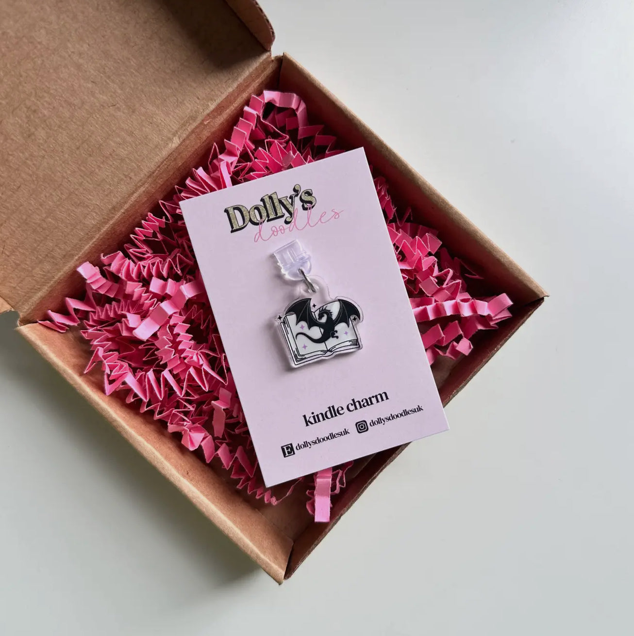 GIRLY KINDLE CHARM BOOK LOVER GIFT