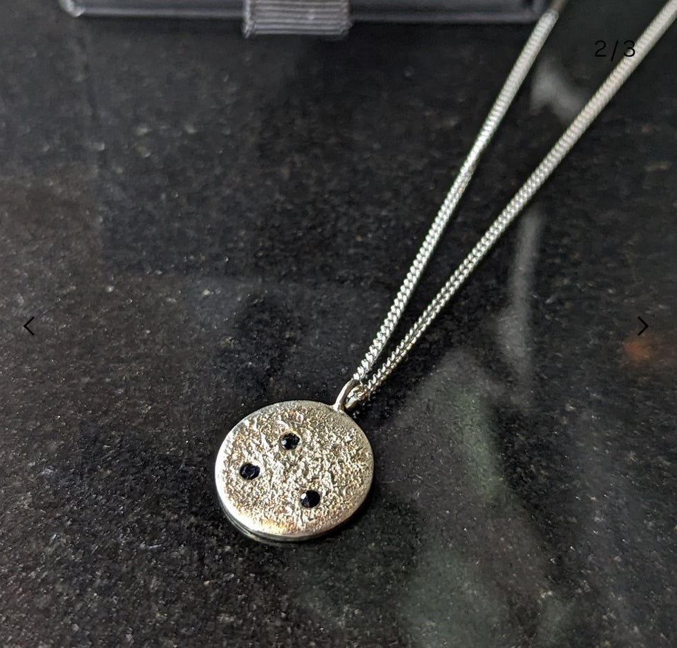 BLACK SAPPHIRE CONSTELLATIONS PENDANT NECKLACE