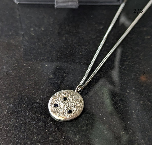 BLACK SAPPHIRE CONSTELLATIONS PENDANT NECKLACE