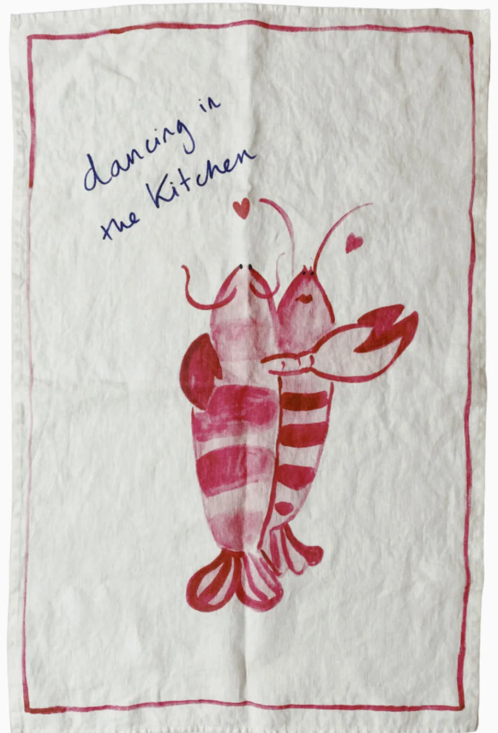 DANCING IN THE KITCHEN LOBSTER TEA TOWEL