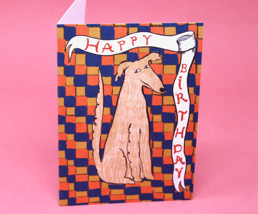 HAPPY BIRTHDAY DOG CARD