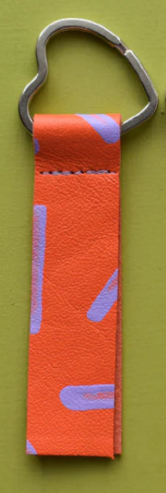 LOVE HAND PAINTED KEYRING