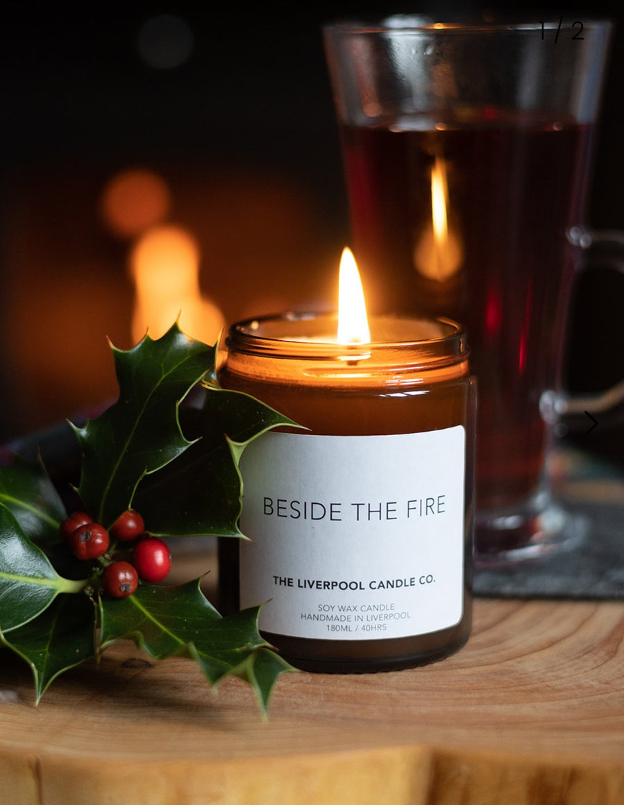 BESIDE THE FIRE CANDLE