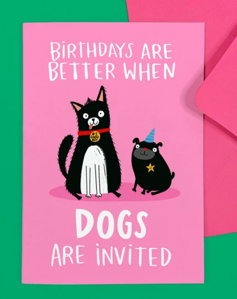 DOGS ARE INVITED CARD