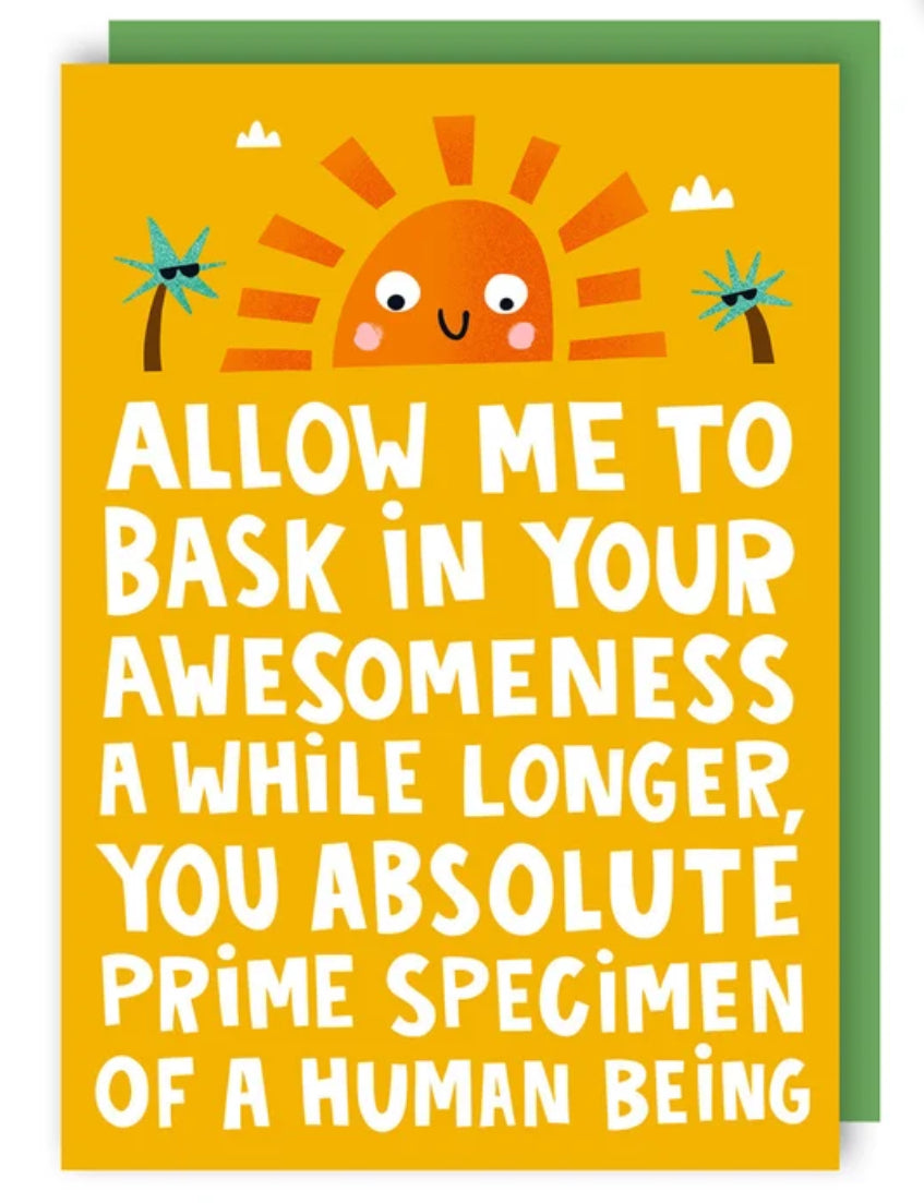 BASK IN YOUR AWESOMENESS CARD
