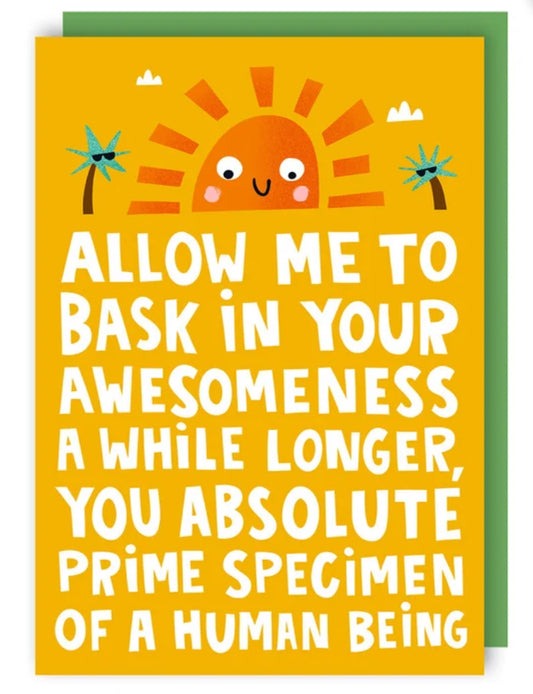 BASK IN YOUR AWESOMENESS CARD