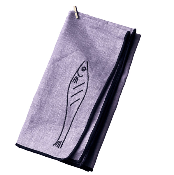 LINEN BLEND NAPKINS - FISH
