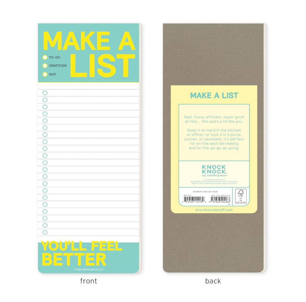 MAKE A LIST