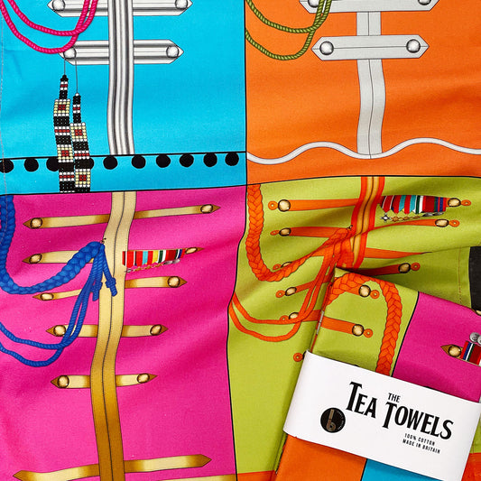 SGT PEPPERS INSPIRED TEA TOWEL