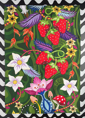 STRAWBERRY FIELDS TEA TOWEL