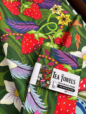 STRAWBERRY FIELDS TEA TOWEL