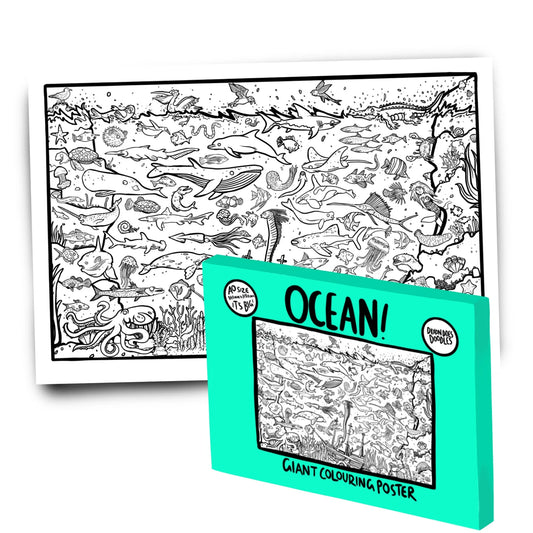 OCEAN GIANT COLOURING POSTER
