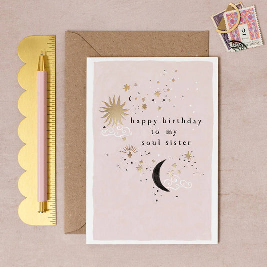 SOUL SISTER BIRTHDAY CARD