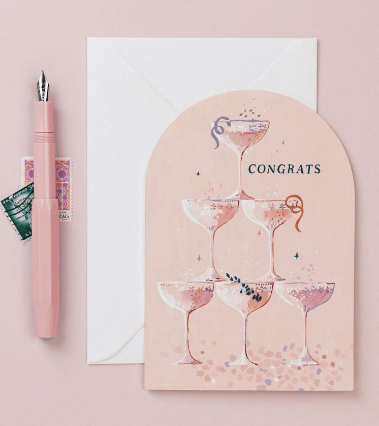 CHAMPAGNE CONGRATULATIONS CARD