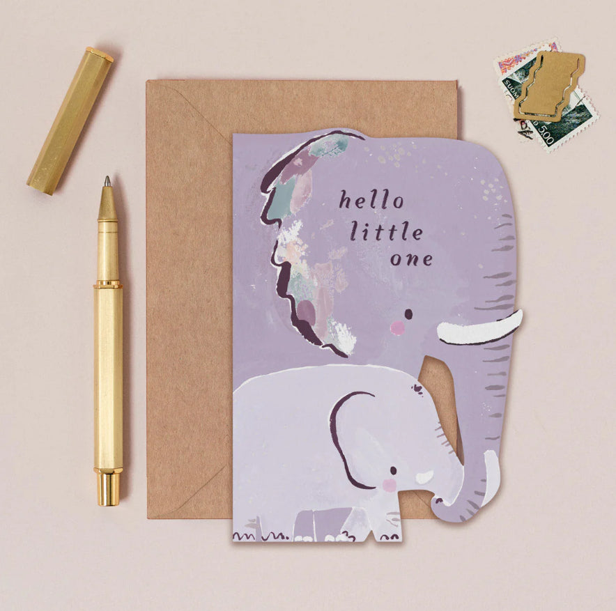 ELEPHANT NEW BABY CARD
