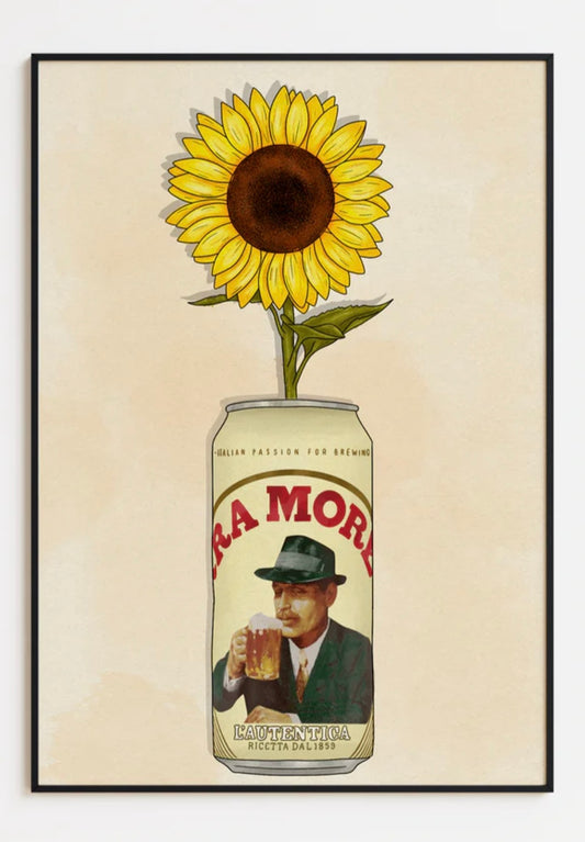 BIRRA MORETTI AND FLOWERS
