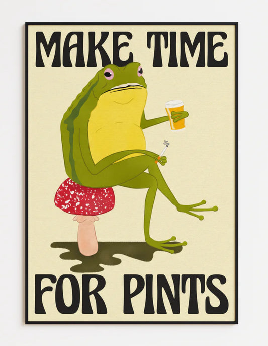 FROG WITH PINT