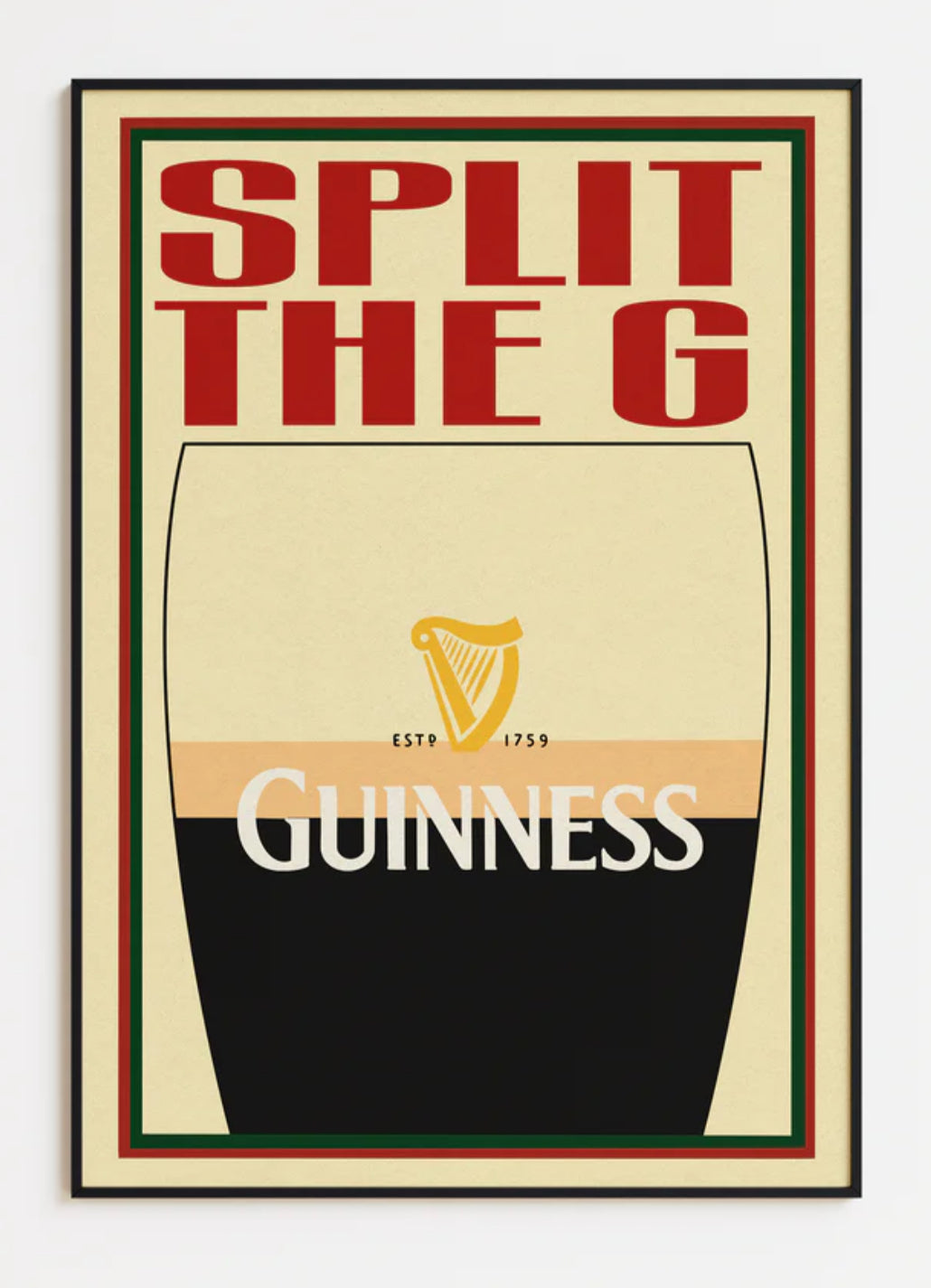 GUINNESS PINT RETRO STYLE