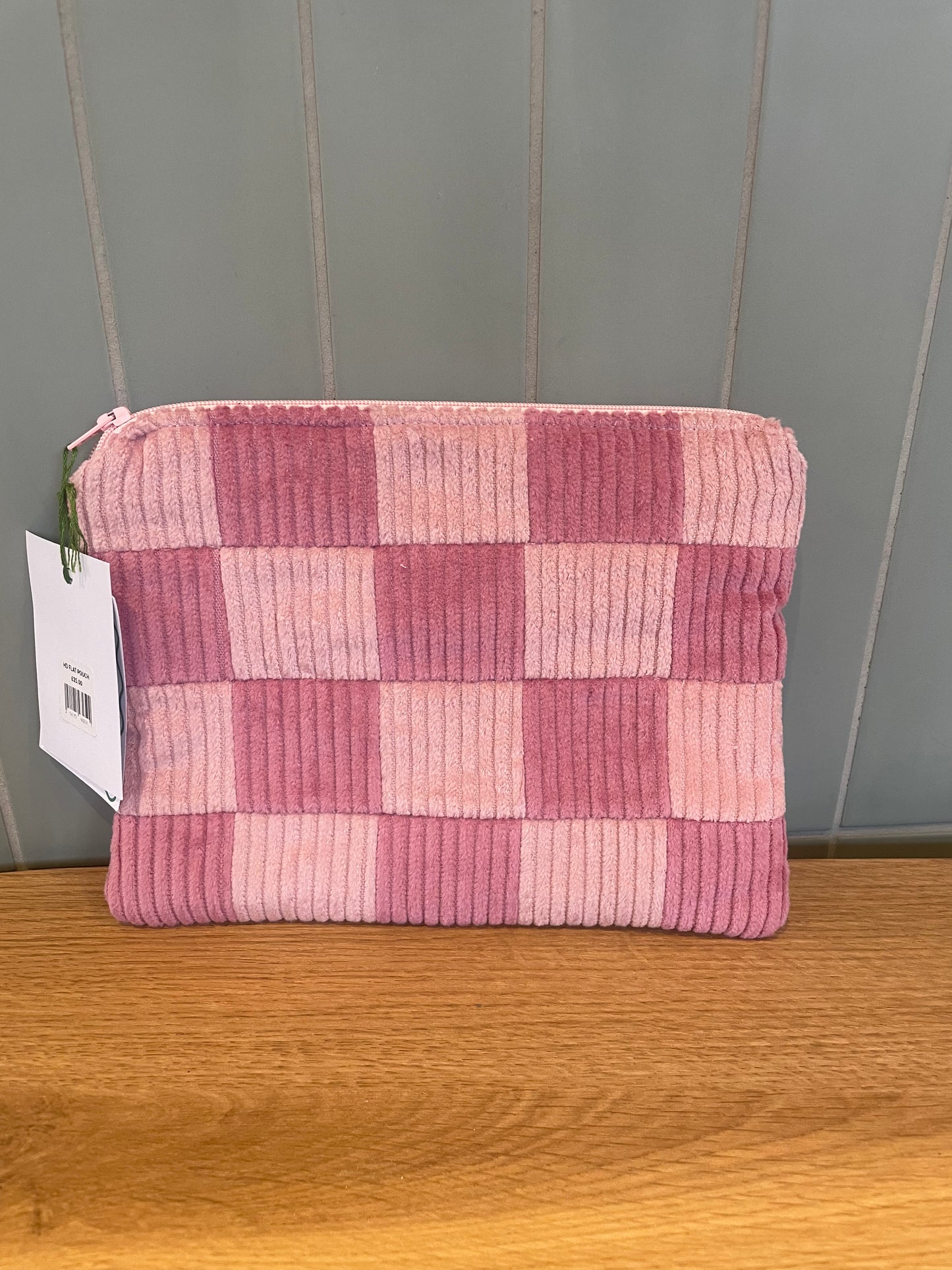 PINK AND PICK CHECKERBOARD FLAT POUCH