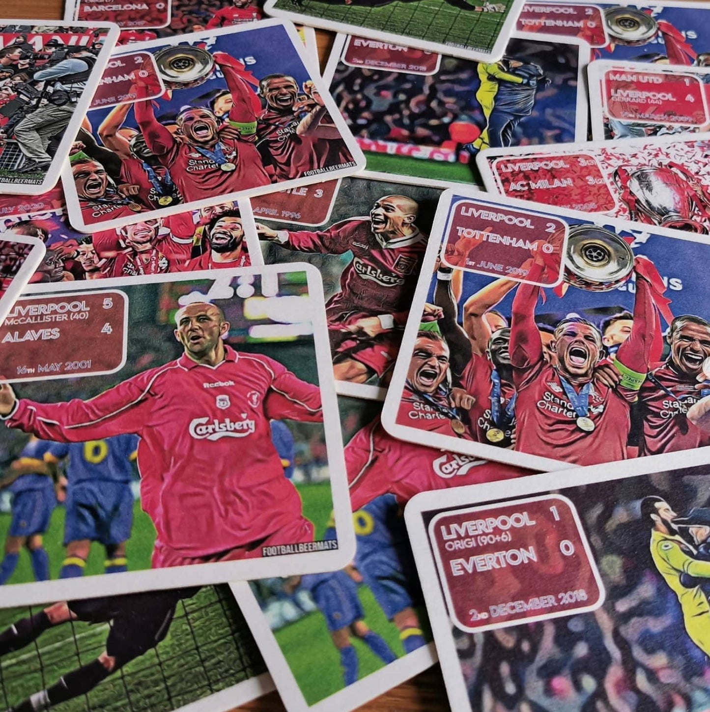 FOOTBALL BEER MATS