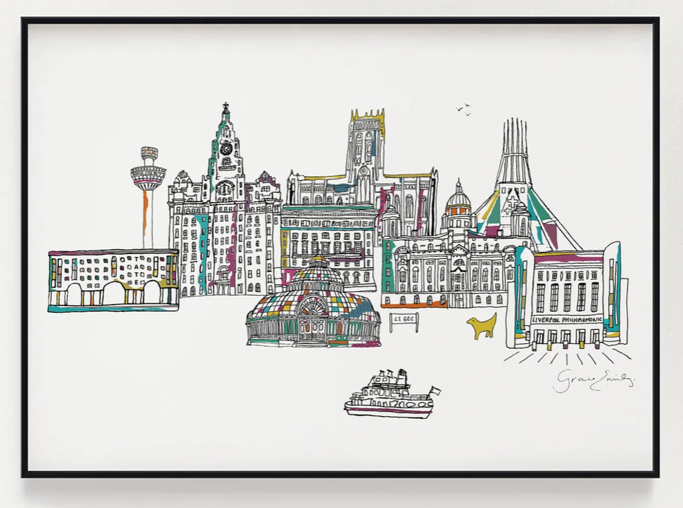 LIVERPOOL LANDMARKS PRINT
