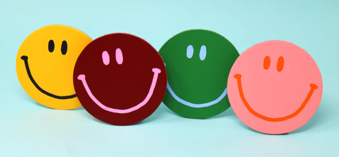 HAPPY FACE COASTERS