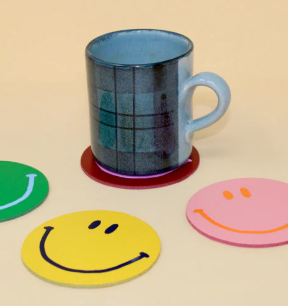 HAPPY FACE COASTERS