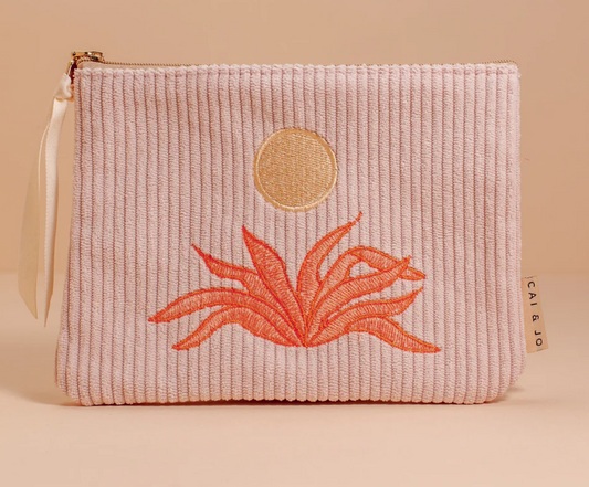 CORDUROY POUCH - PALE PINK