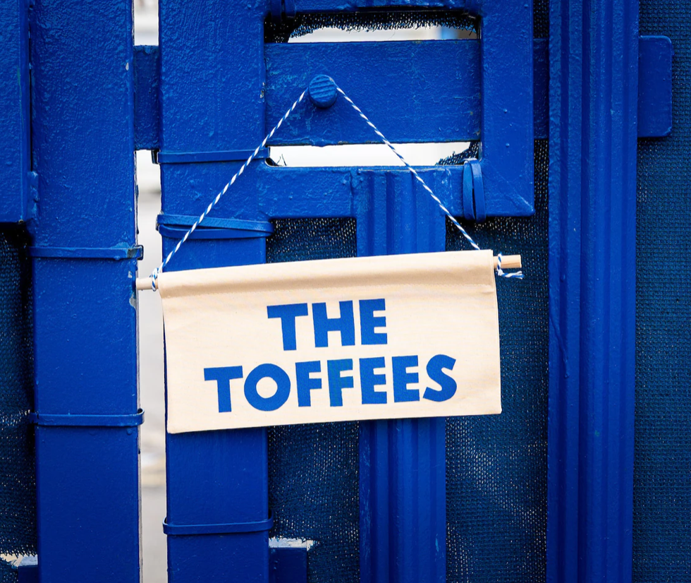EVERTON 'THE TOFFEES' WALL BANNER