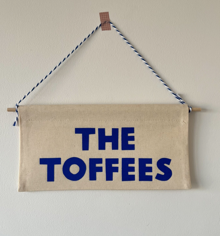 EVERTON 'THE TOFFEES' WALL BANNER