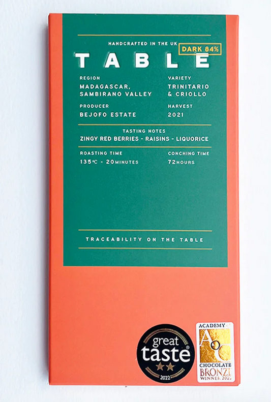 MADAGASCAR 84% DARK CHOCOLATE