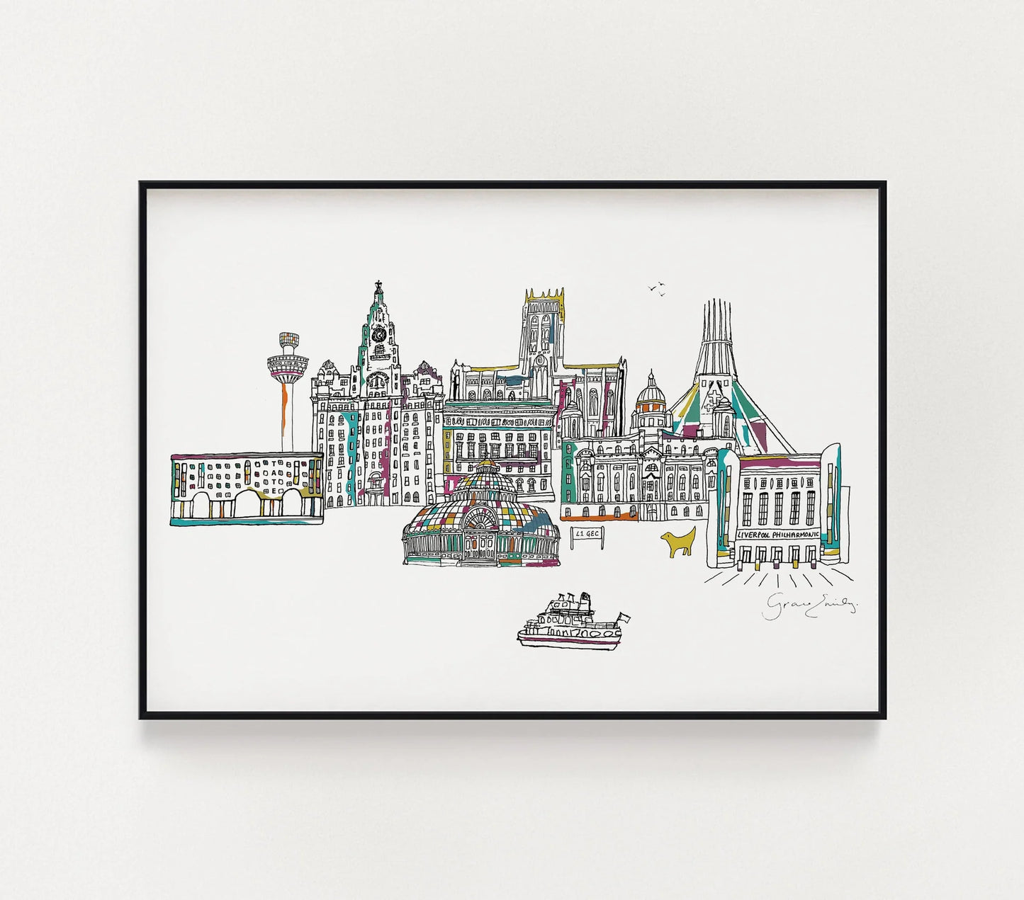 LIVERPOOL LANDMARKS PRINT