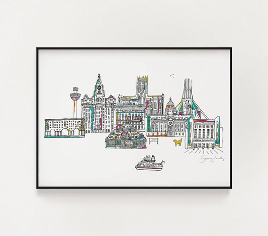 LIVERPOOL LANDMARKS PRINT