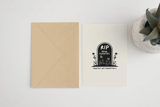 RIP YOUR TWENTIES CARD